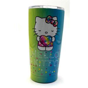 Hello Kitty Insulated Travel Tumbler With Lid 20 Oz Stainless Steel Colorful Gra